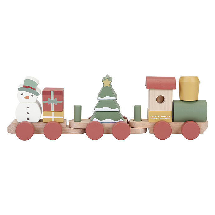 Train à Blocs de Noël Little Dutch