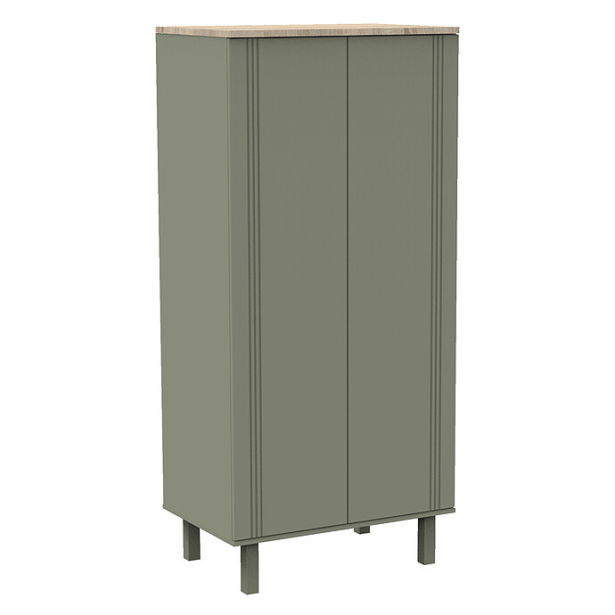 Armoire 2 Portes Eléonore - Kaki Sauthon