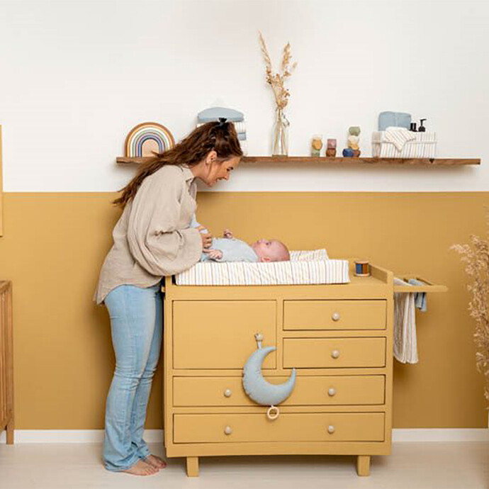 Avis Panier de Commode Grand Vintage - Sunny Stripes
