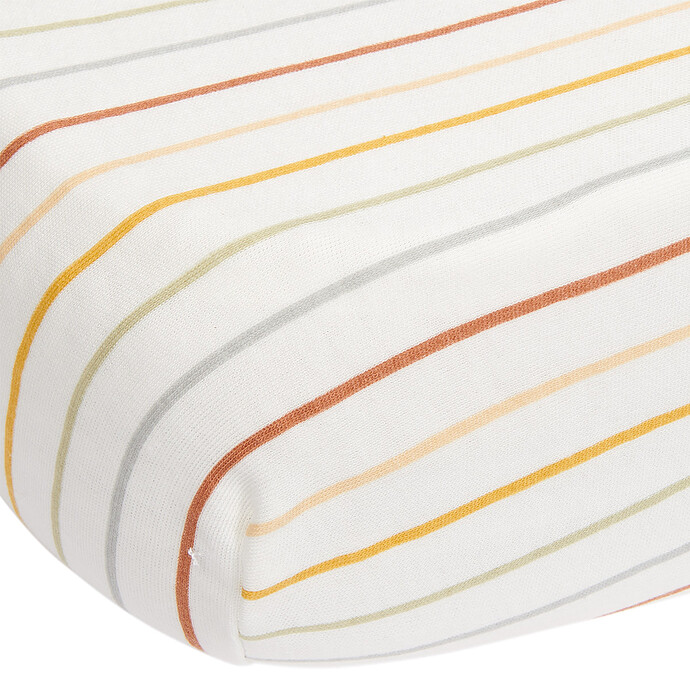 Drap Housse Vintage Sunny Stripes - 70 x 140 cm Little Dutch