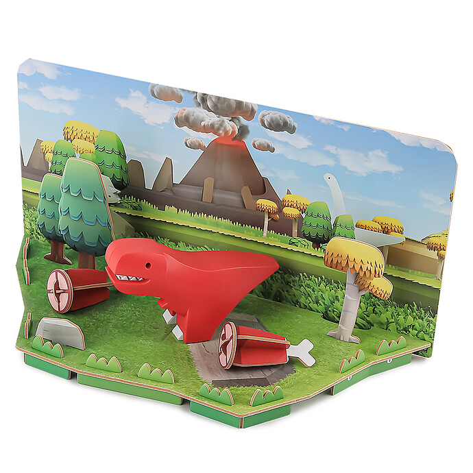 T-Rex et Habitat Half Dino Halftoys