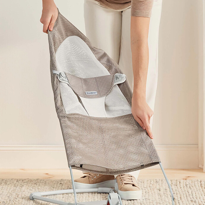 Achat Transat Balance Soft Mesh - Gris Beige et Blanc