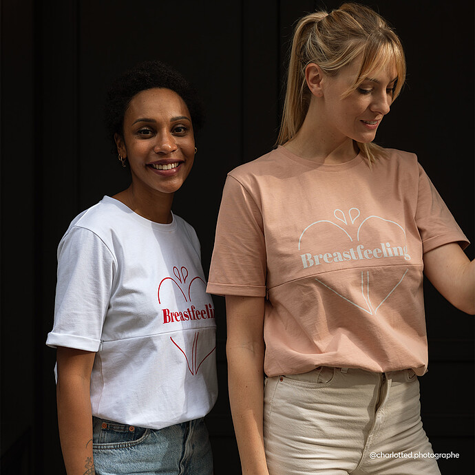 Avis T-shirt d'Allaitement Breastfeeling Blanc - L