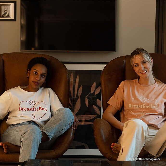 Achat T-shirt d'Allaitement Breastfeeling Blanc - L