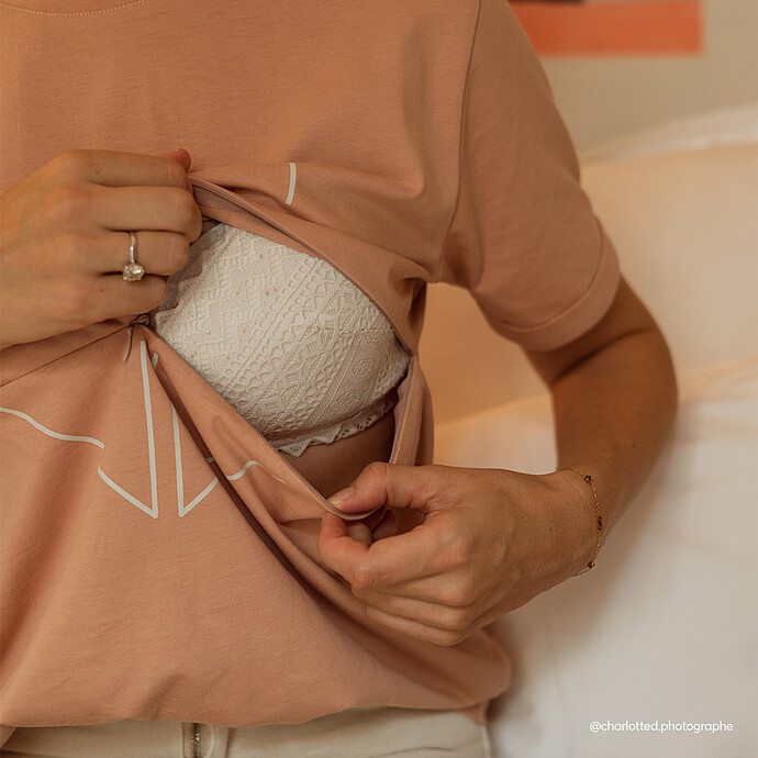 Avis T-shirt d'Allaitement Breastfeeling Biscuit - L