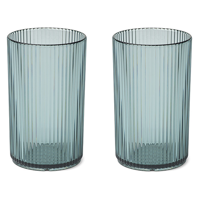 Lot de 2 Verres Farrel Sea Blue - 250 ml Liewood