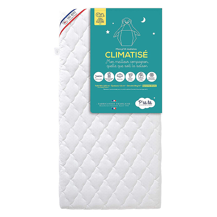 Matelas Mon P'tit Matelas Climatisé Anti-acariens - 60 x 120 cm P'tit Lit