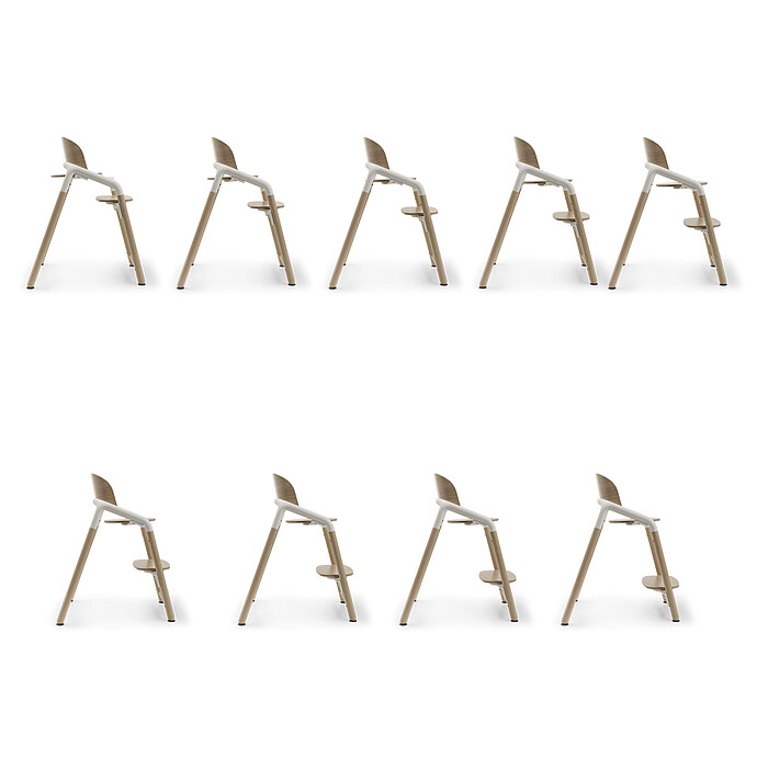 Achat Chaise Haute Bugaboo Giraffe - Bois Neutre et Blanc