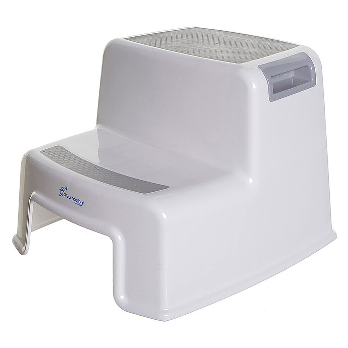 Marchepied 2 Marches 2-Up Step Stool - Gris et Blanc Dreambaby