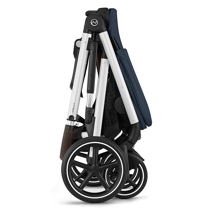 Avis Poussette Evolutive Gazelle S Châssis Silver - Ocean Blue