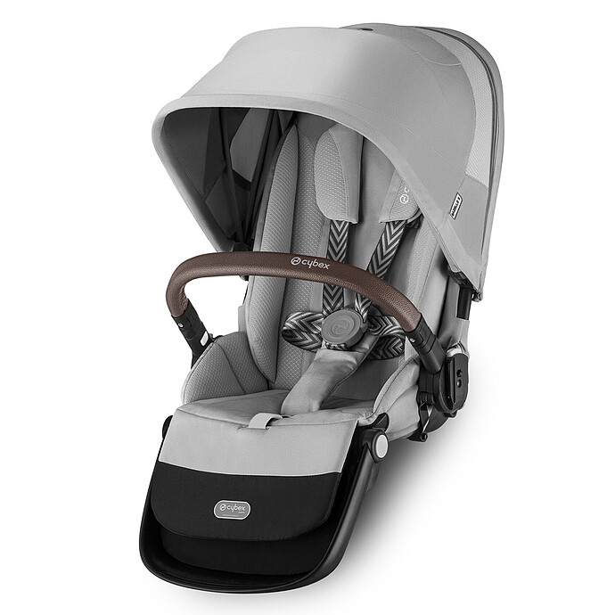 Siège Supplémentaire Gazelle S Châssis Silver - Lava Grey Cybex