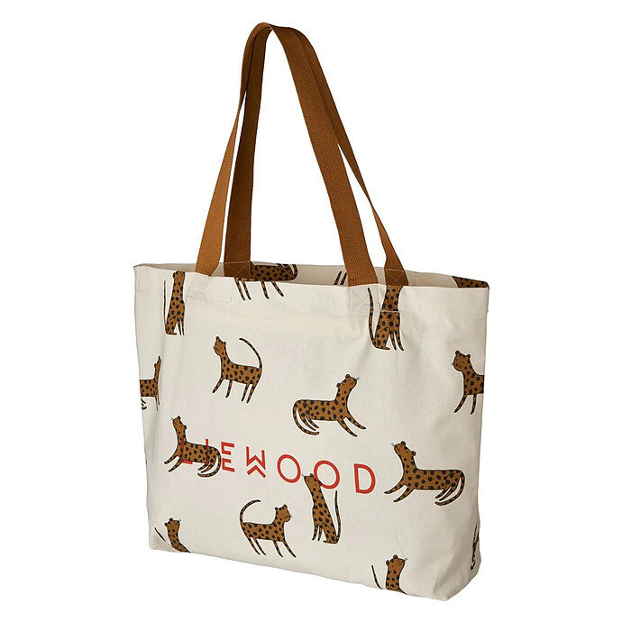 Maxi Tote Bag - Leopard Sandy Golden caramel Liewood