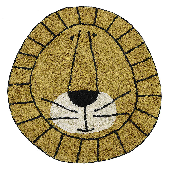 Tapis Lion Ocre - Ø 100 cm Tapis Petit