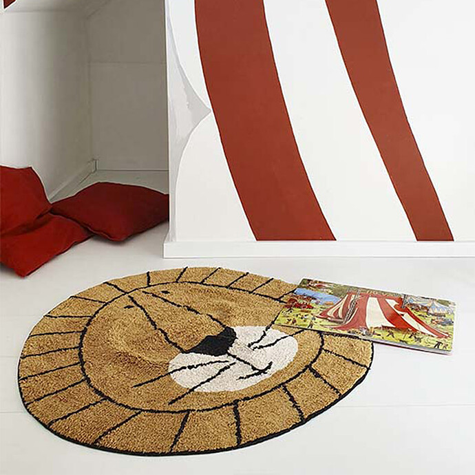 Tapis Lion Ocre - Ø 100 cm Tapis Petit