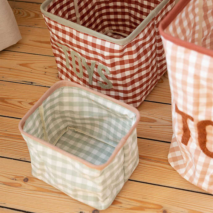 Panier - Vichy Sauge Childhome