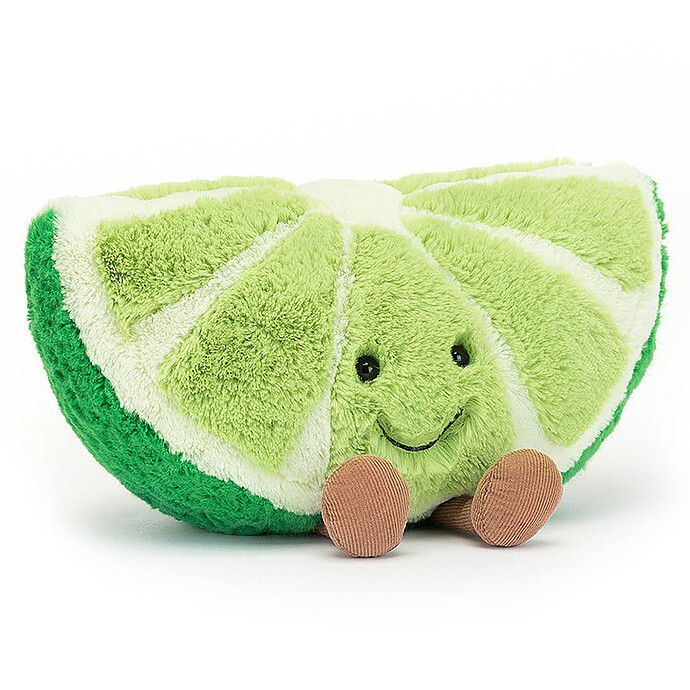 Amuseable Slice of Lime Jellycat
