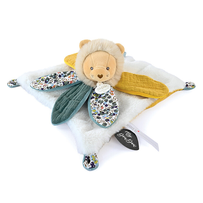 Doudou Pétale Lion Boh'aime - Blanc Doudou et Compagnie