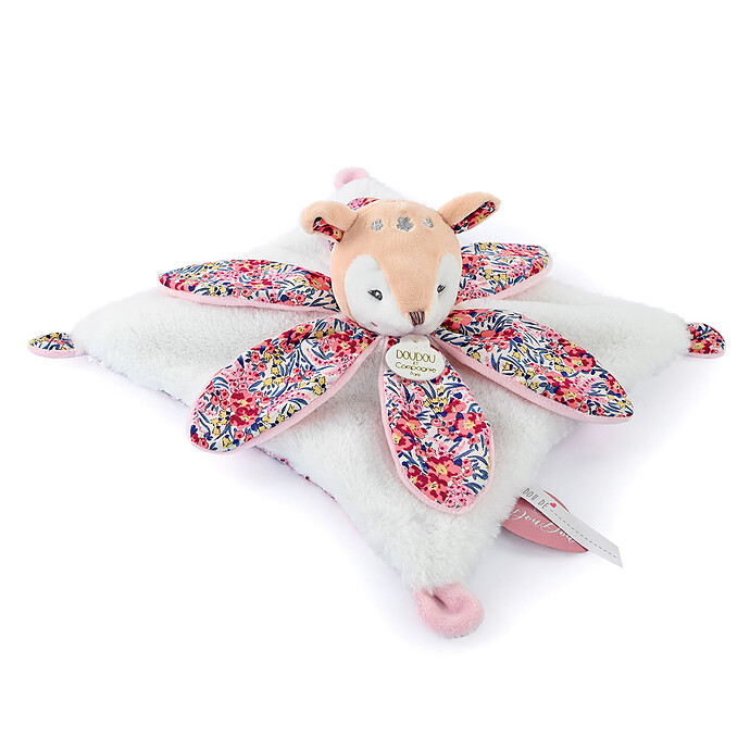 Doudou Pétale Faon Boh'aime - Blanc Doudou et Compagnie