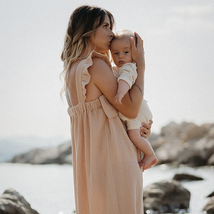 Avis Robe Longue d'Allaitement Summ'her Mama Nude - XL