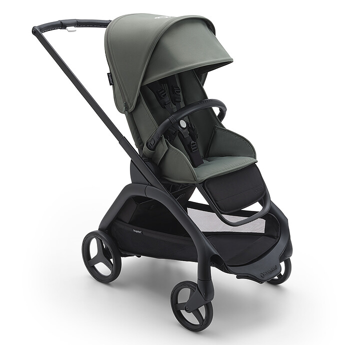 Poussette Citadine Complète Dragonfly Châssis Noir - Vert Forêt Bugaboo