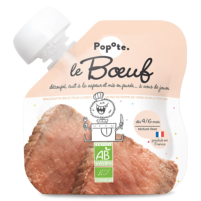 Gourde Repas Bio Boeuf - 60 g Popote