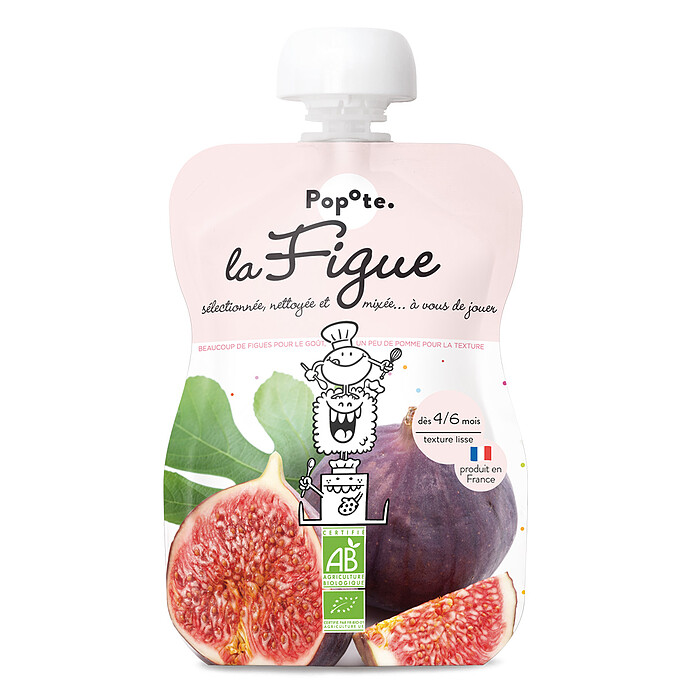 Gourde Repas Bio Figue - 120 g Popote