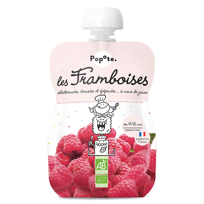 Gourde Repas Bio Framboises - 120 g Popote