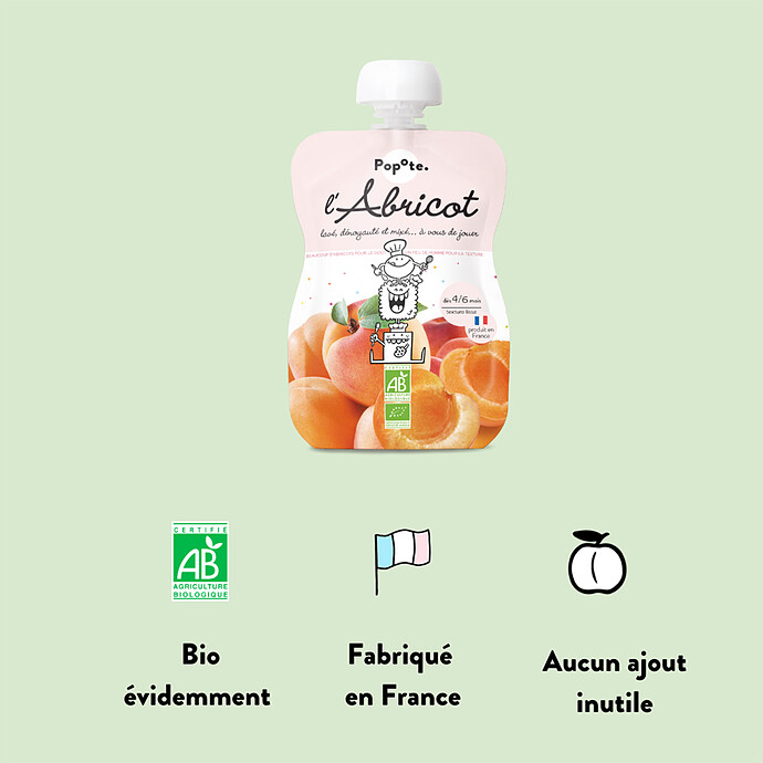 Avis Gourde Repas Bio Abricot - 120 g