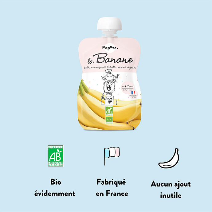 Avis Gourde Repas Bio Banane - 120 g