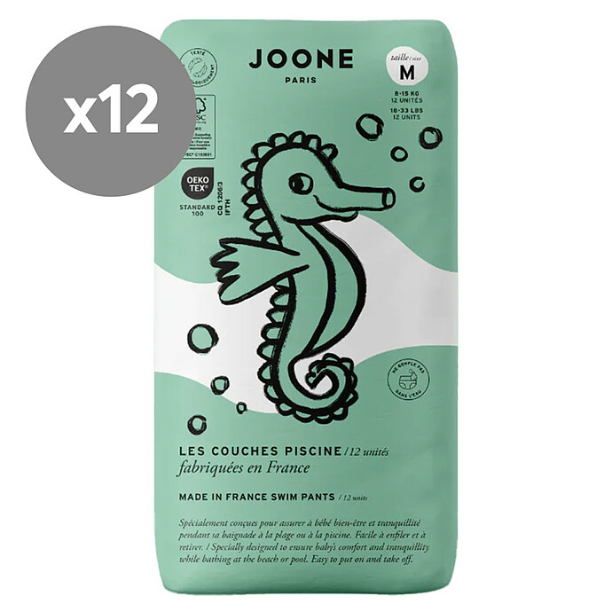 Lot de 12 Couches Piscine - M Joone