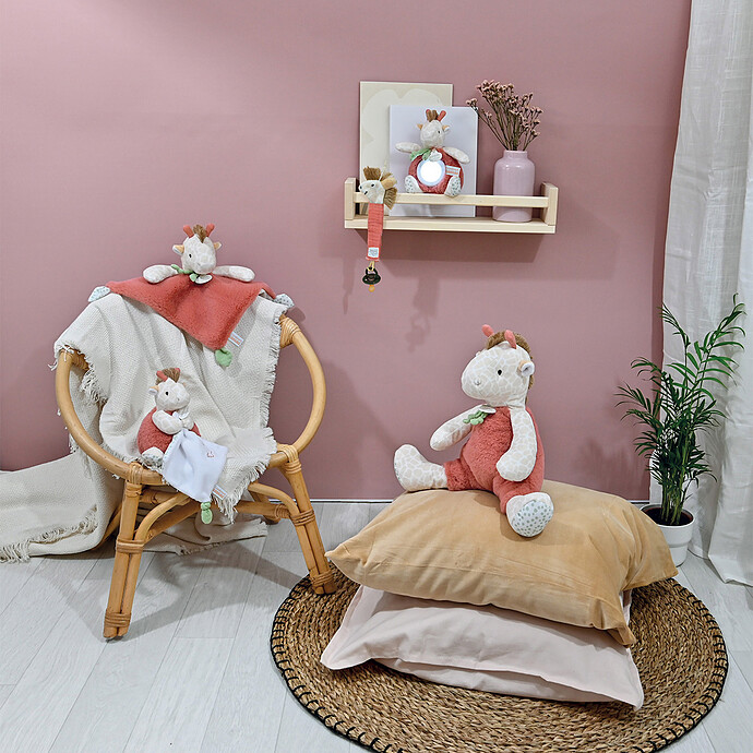 Peluche Girafe Couleurs Savane Doudou et Compagnie