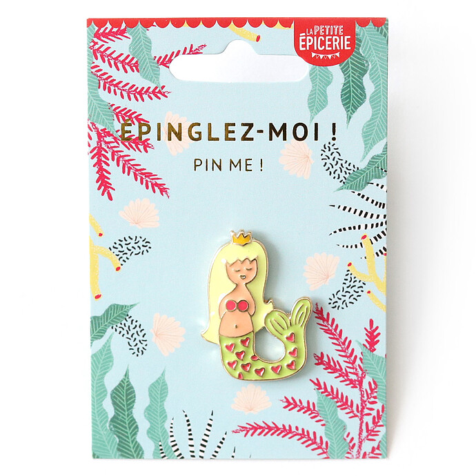 Broche Pin's Emaillé - Sirène La Petite Epicerie