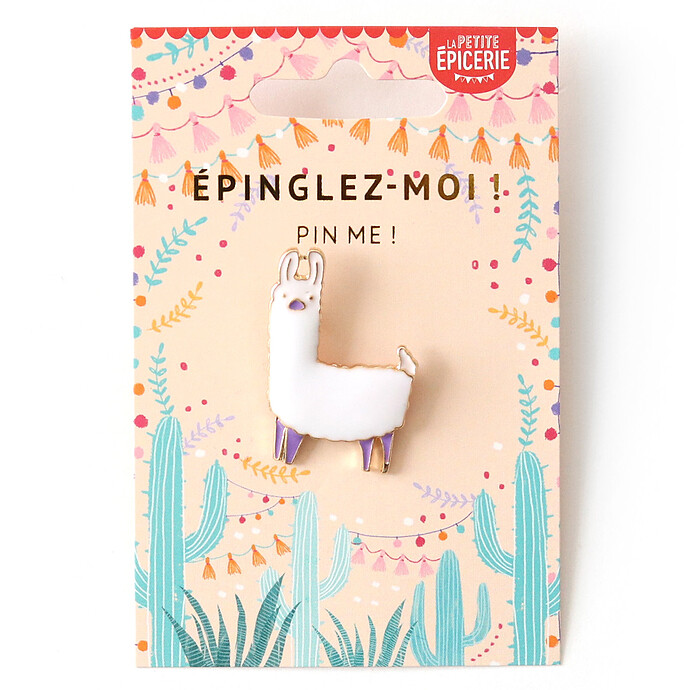 Broche Pin's Emaillé - Lama La Petite Epicerie