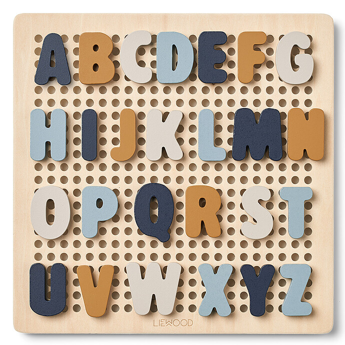 Puzzle Ainsley - Sea Blue Multi Mix Liewood