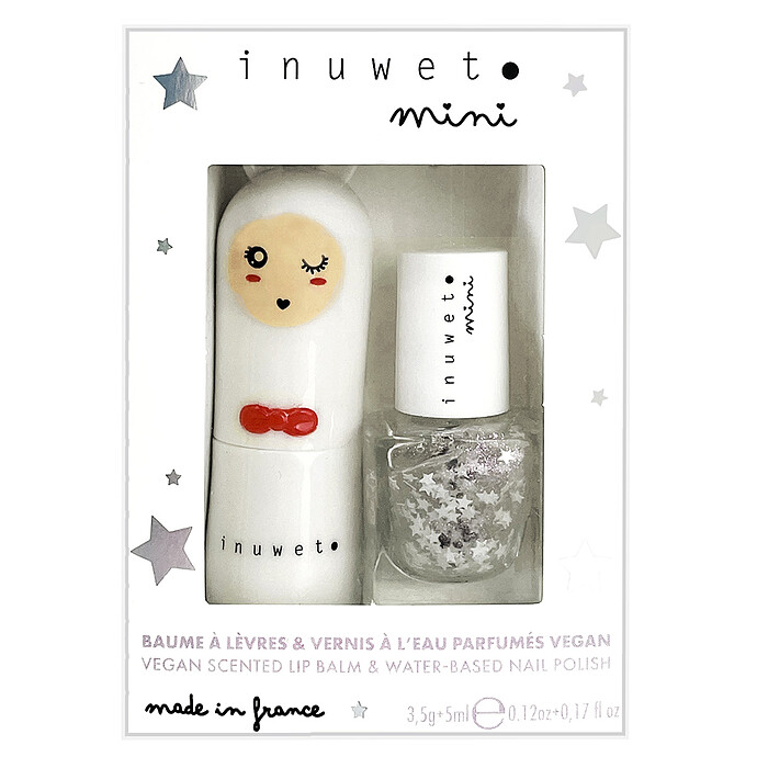 Duo de Baume à Lèvres Lapin et Vernis à l'Eau - Etoile inuwet