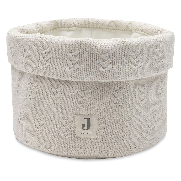 Panier de Rangement Grain Knit - Oatmeal Jollein