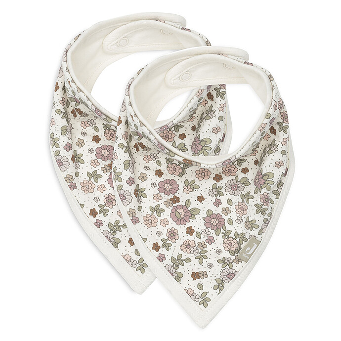 Lot de 2 Bavoirs Bandana - Retro Flowers Jollein