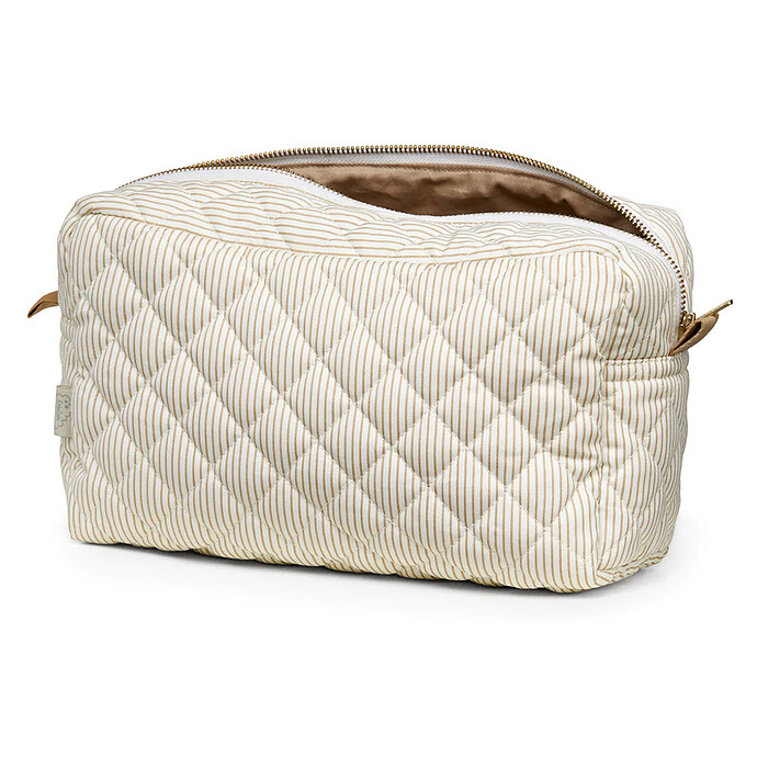 Trousse de Toilette - Classic Stripes Camel Camcam Copenhagen