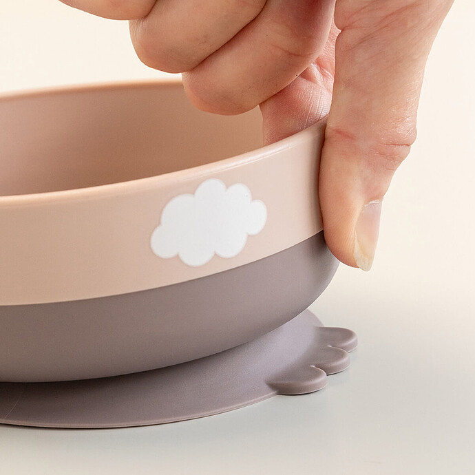 Avis Coffret Premier Repas 3 Pièces Foodie - Happy Clouds Rose