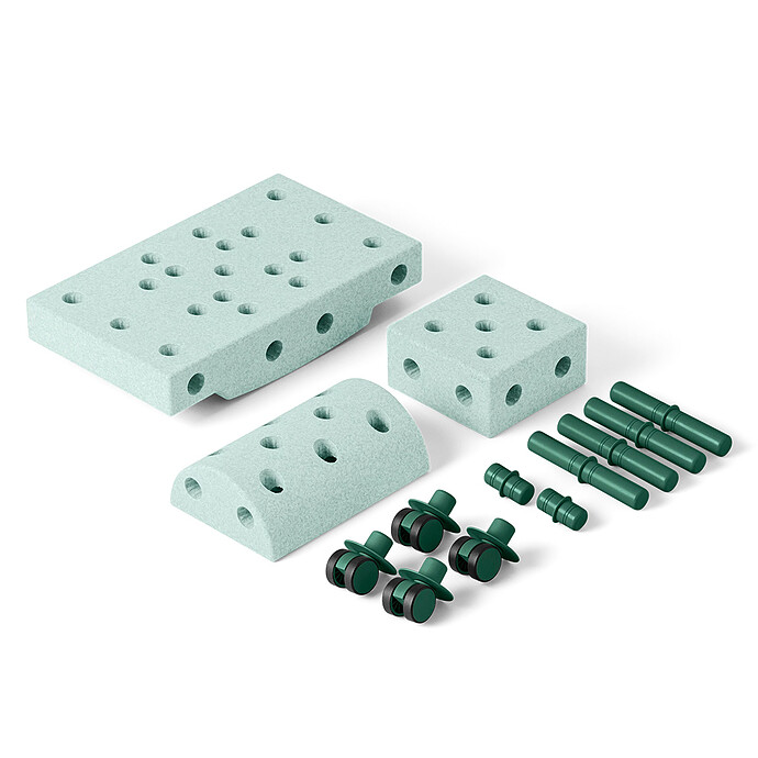 Jeu de Construction Evolutif Curiosity - Ocean Mint & Forest Green (MODU) - Image 3
