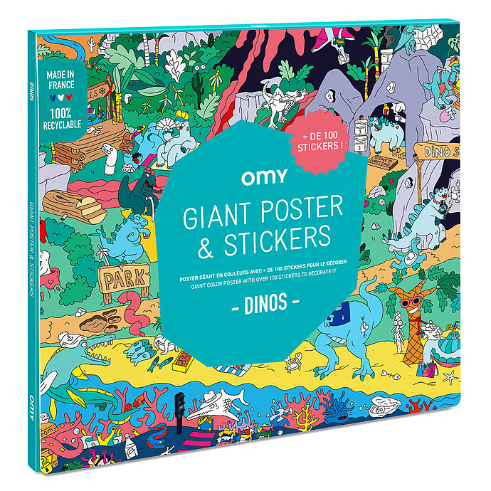 Poster à Sticker - Dinos Omy
