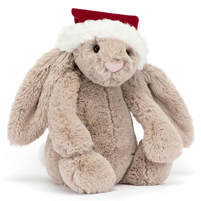 Bashful Christmas Bunny - Medium Jellycat