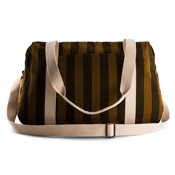 Sac à Langer Raphael - Rayures Cumin Rose in April