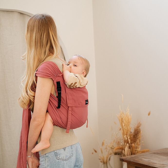 Porte-bébé P'tit Evo - Acajou Neobulle
