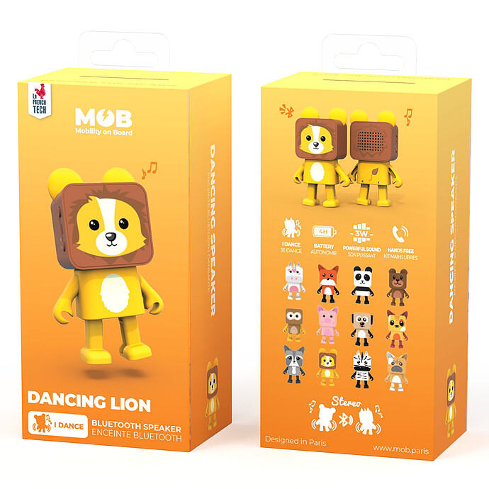 Achat Mini Enceinte Dansante - Lion