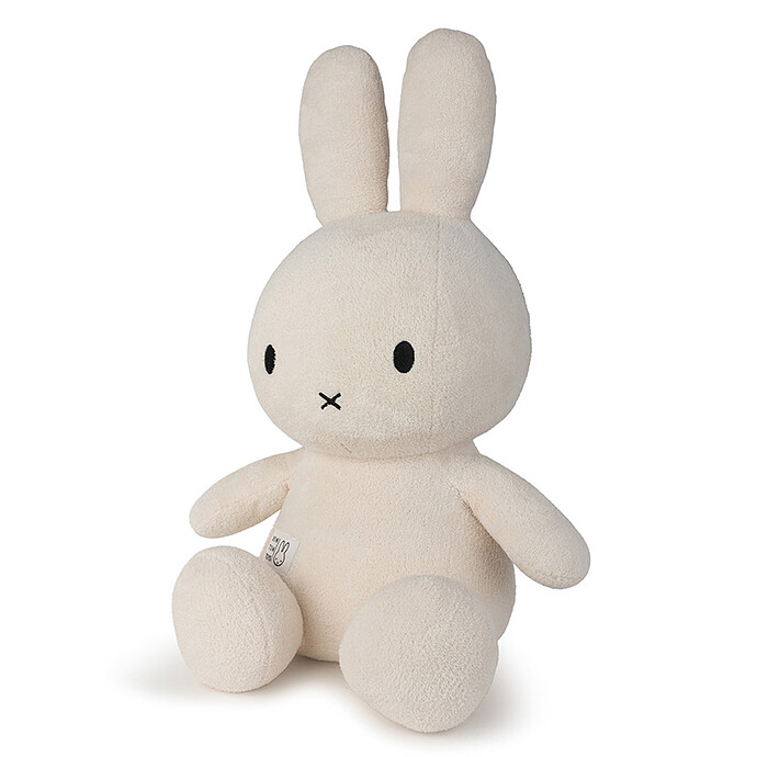 Lapin Miffy Terry Crème - Géant Bon Ton Toys
