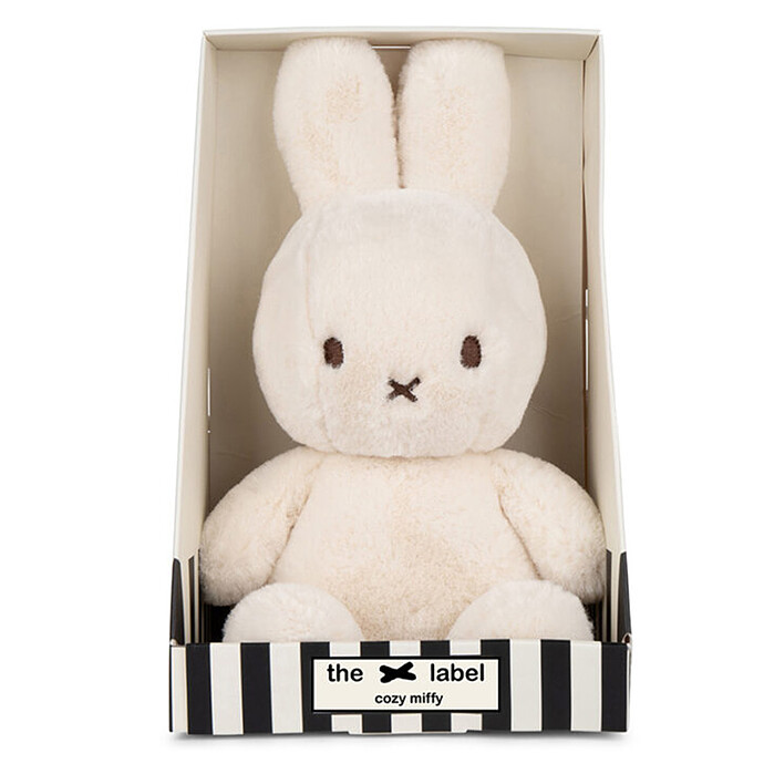 Lapin Cozy Miffy Crème - Petit Bon Ton Toys