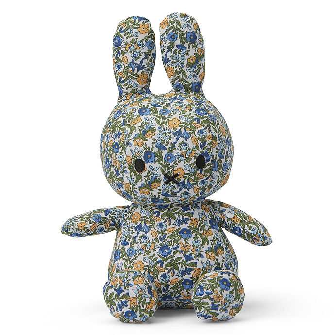 Lapin Miffy Fleurs Vert - Petit Bon Ton Toys