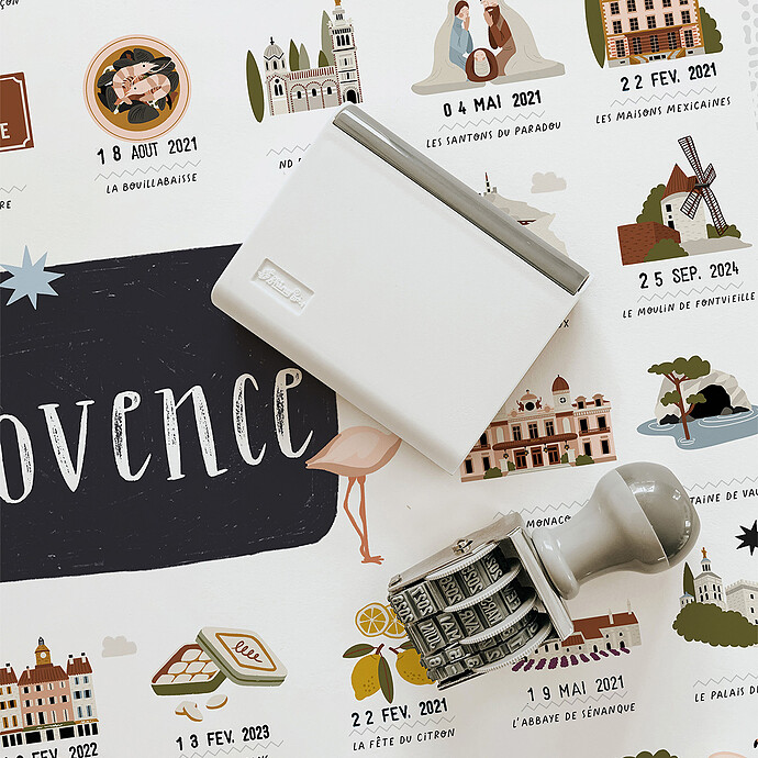 Affiche Provence - 50 x 40 cm Les Petites Dates