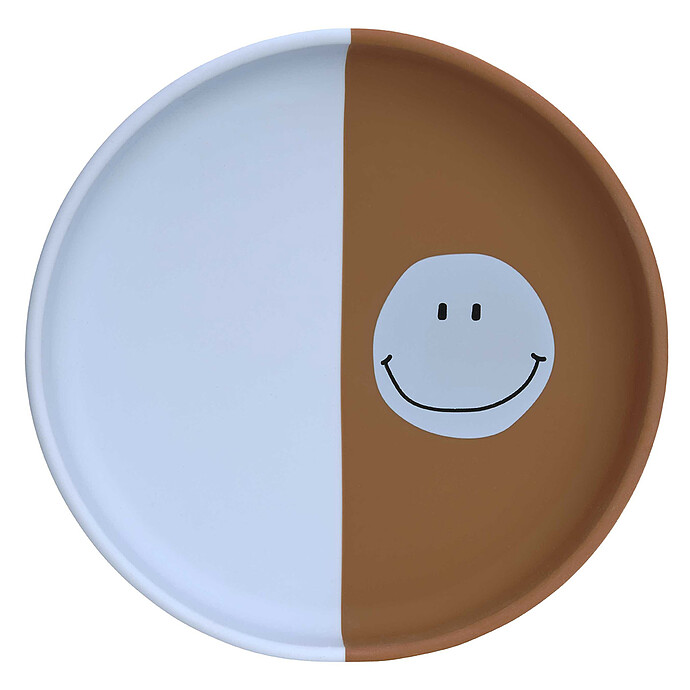 Assiette en Silicone Happy Rascals - Smile LÄSSIG